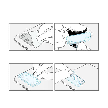 Удароустойчив Протектор за Samsung Note 20 Ultra, Ringke Flexy Cam Glass, Прозрачен (7)
