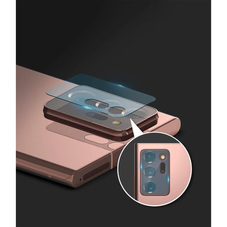 Удароустойчив Протектор за Samsung Note 20 Ultra, Ringke Flexy Cam Glass, Прозрачен (3)
