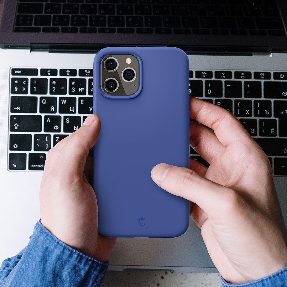 Силиконов Калъф за iPhone 12/Pro, Spigen Ciel by Cyrill Silicone Case, Син (8)