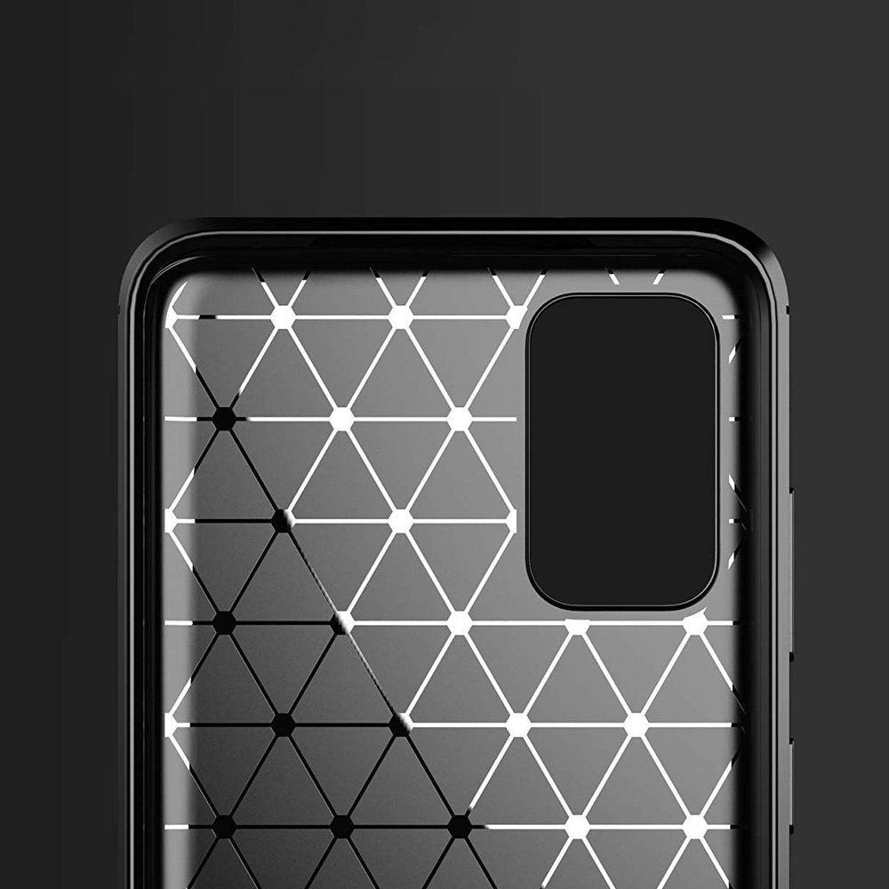 Противоударен Силиконов Калъф за Samsung S20 FE, Forcell Carbon Case, Черен (5)
