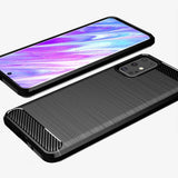 Противоударен Силиконов Калъф за Samsung S20 FE, Forcell Carbon Case, Черен (3)