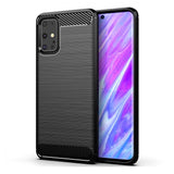 Противоударен Силиконов Калъф за Samsung S20 FE, Forcell Carbon Case, Черен