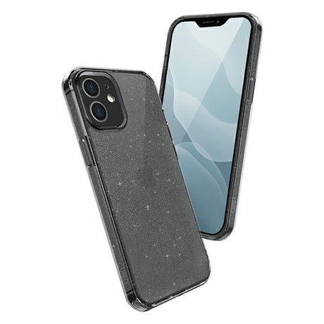 Блестящ Калъф за iPhone 12 Mini, Uniq LifePro Tinsel Case, Черен