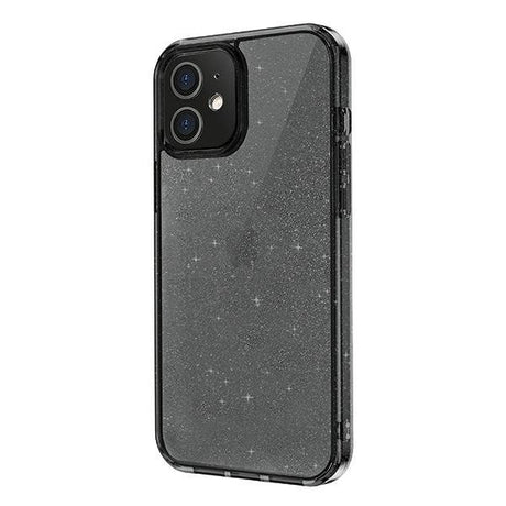 Блестящ Калъф за iPhone 12 Mini, Uniq LifePro Tinsel Case, Черен (3)