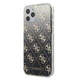 Луксозен Калъф за iPhone 12/Pro, Guess Gradient Case, Черен