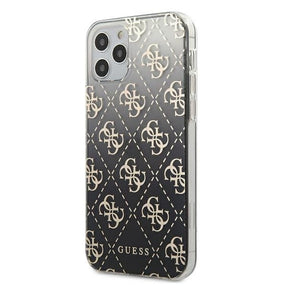 Луксозен Калъф за iPhone 12/Pro, Guess Gradient Case, Черен