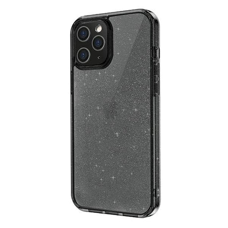Блестящ Калъф за iPhone 12 Pro Max, Uniq LifePro Tinsel Case, Черен (3)