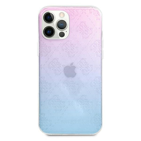Луксозен Преливащ Калъф за iPhone 12 Pro Max, Guess Pattern Collection Case, Цветен (2)
