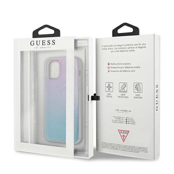 Луксозен Преливащ Калъф за iPhone 12 Mini, Guess Pattern Collection Case, Цветен (6)