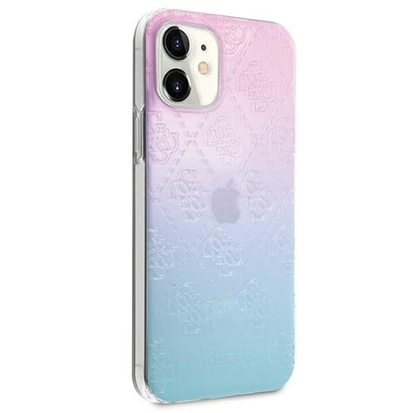 Луксозен Преливащ Калъф за iPhone 12 Mini, Guess Pattern Collection Case, Цветен (3)
