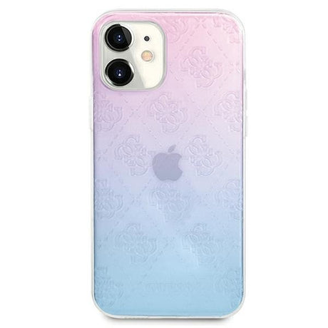 Луксозен Преливащ Калъф за iPhone 12 Mini, Guess Pattern Collection Case, Цветен (2)