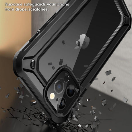 Противоударен Хибриден Калъф за iPhone 12/Pro, Supcase Exo Pro, Черен (2)