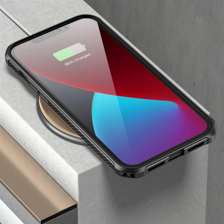 Противоударен Хибриден Калъф за iPhone 12/Pro, Supcase Exo Pro, Черен (6)