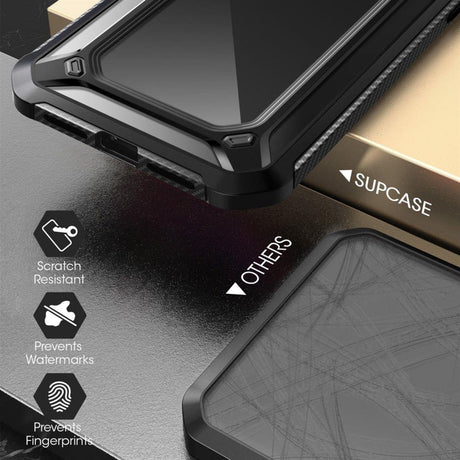Противоударен Хибриден Калъф за iPhone 12/Pro, Supcase Exo Pro, Черен (4)