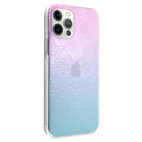 Луксозен Преливащ Калъф за iPhone 12 Pro Max, Guess Pattern Collection Case, Цветен (4)