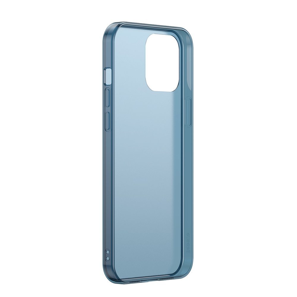 Матов Хибриден Калъф за iPhone 12 Pro Max, Baseus Frosted Case, Син (6)