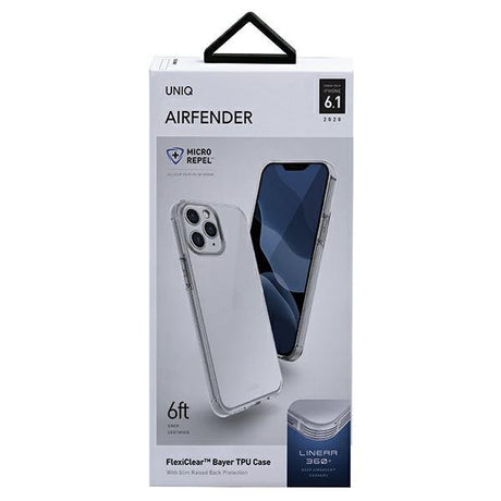 Противоударен Силиконов Калъф за iPhone 12/Pro, Uniq AirFender Case, Прозрачен (4)
