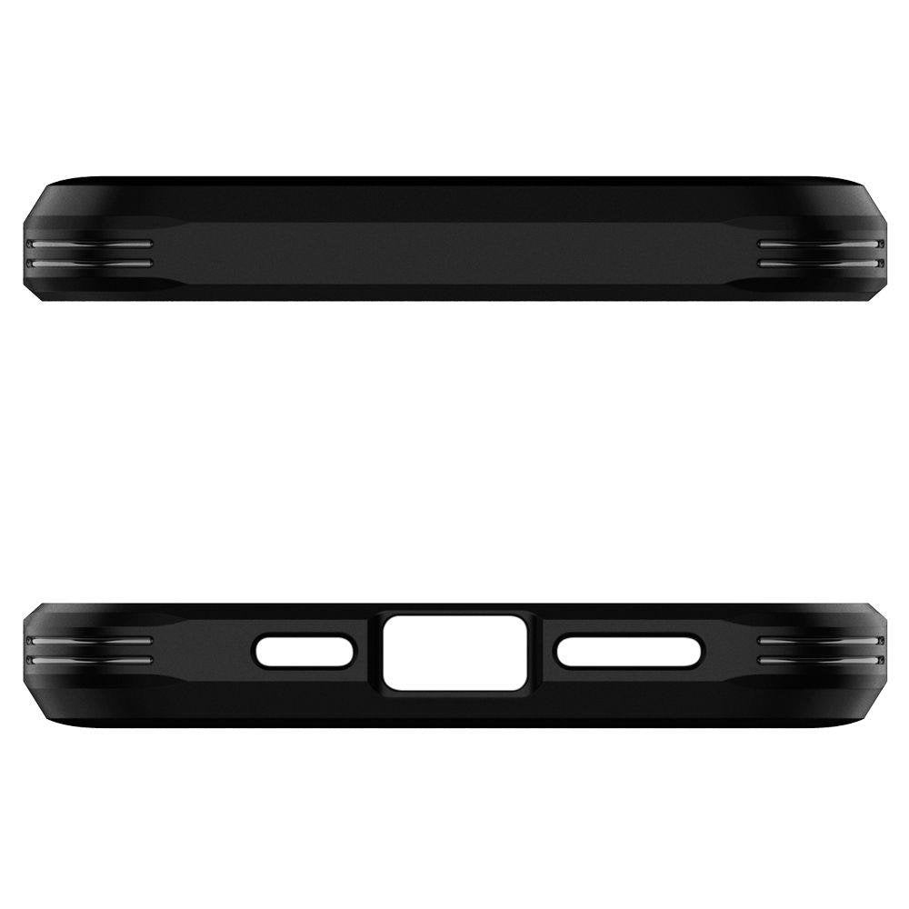 Противоударен Хибриден Калъф за iPhone 12 Pro Max, Spigen Tough Armor Case, Черен (5)