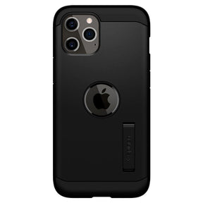 Противоударен Хибриден Калъф за iPhone 12 Pro Max, Spigen Tough Armor Case, Черен