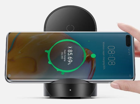 Бързо Безжично Зарядно за Huawei P40 Pro, Mate 40, Mate 30 Pro 40w CP62, Черен (3)