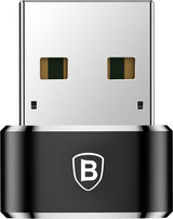 USB-C Преход/Адаптер, Baseus female USB-C to USB-A 2.4A, Черен