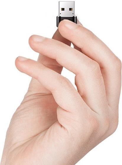 USB-C Преход/Адаптер, Baseus female USB-C to USB-A 2.4A, Черен (5)