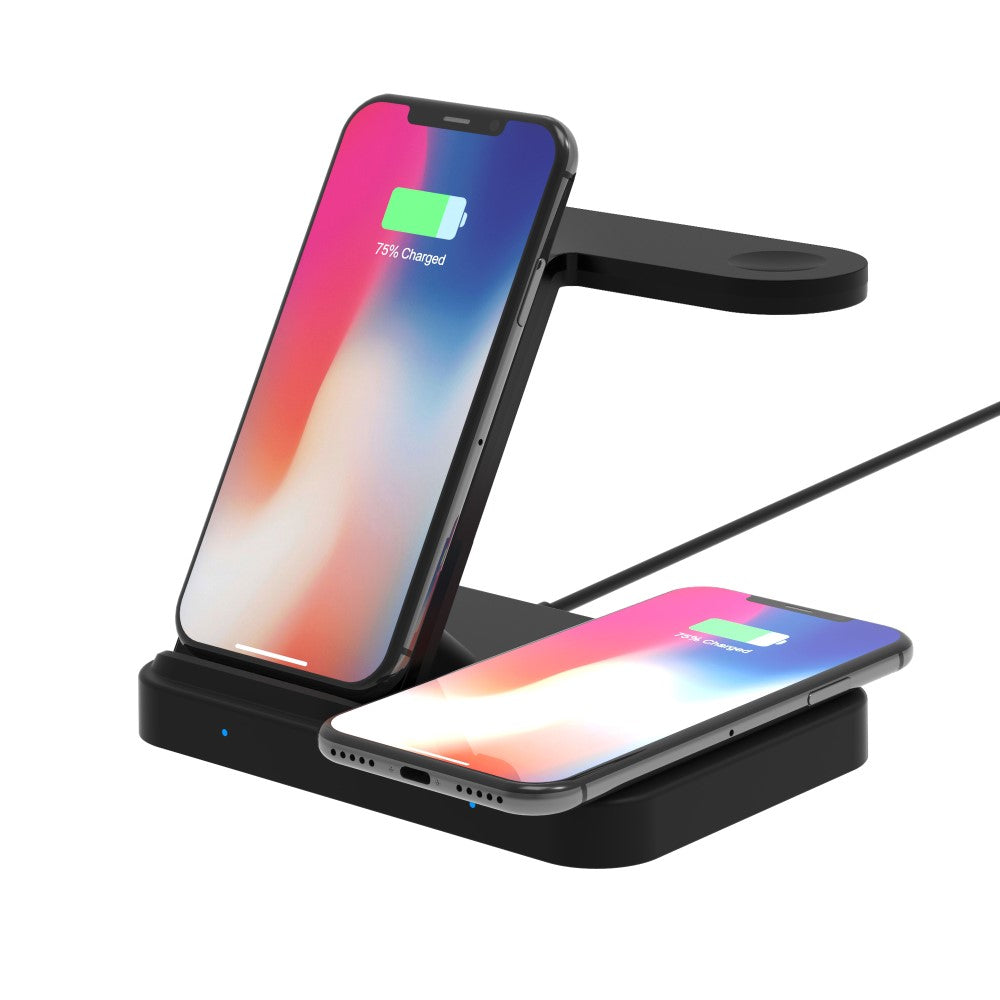 Безжично Зарядно за Apple Watch, Tech-Protect iPhone и Airpods, Wireless Station 3in1 15W, Черен (3)