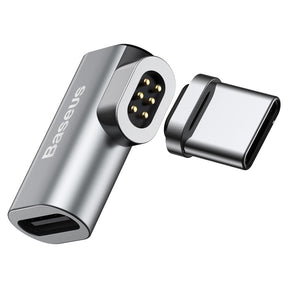 Магнитен Преход/Адаптер за Зареждане на MacBook, Baseus Mini USB-C, Черен