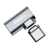 Магнитен Преход/Адаптер за Зареждане на MacBook, Baseus Mini USB-C, Черен (4)