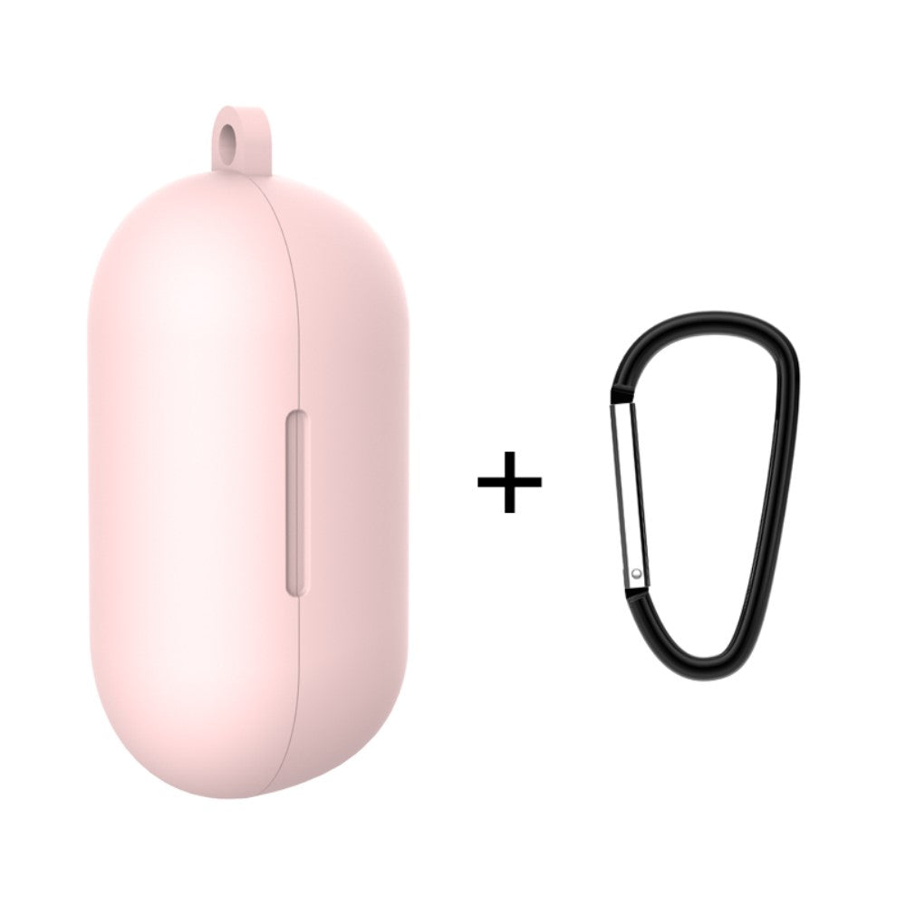 Калъф за Слушалки за Xiaomi Haylou GT1 Case & Carabiner, Розов
