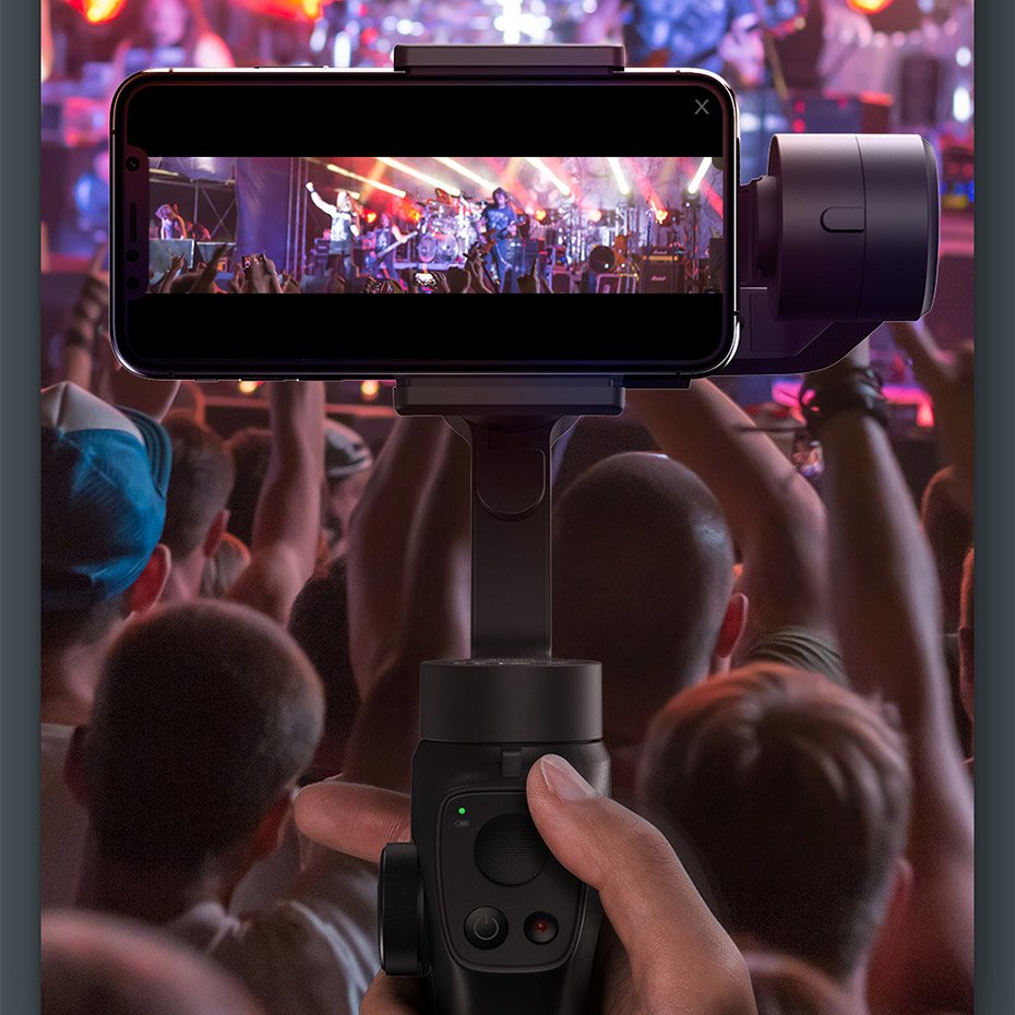 Видео Стабилизатор за Телефон, Baseus Gimbal Stabilizer 3-Axis, Черен (3)