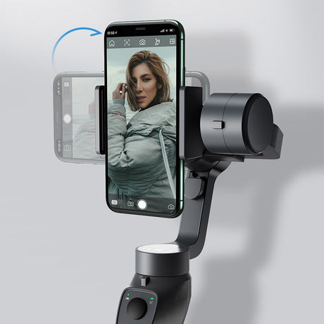Видео Стабилизатор за Телефон, Baseus Gimbal Stabilizer 3-Axis, Черен (4)