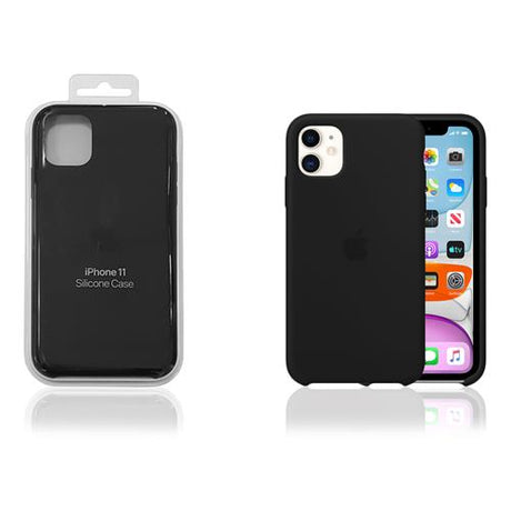Оригинален Силиконов Калъф за Apple iPhone 11, Silicone Case MWVU2ZM/A, Черен (5)