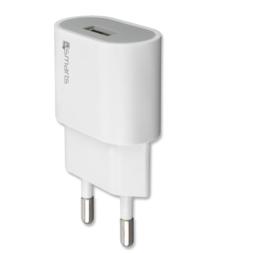 Зарядно за iPhone, 4Smarts 220v Voltplug 1a New, Бял (Bulk)