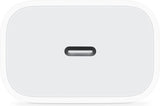 Оригинално Зарядно за iPhone USB-C, Apple 220v PD 20w MHJE3, Бял (3)