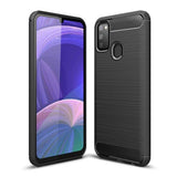 Противоударен Силиконов Калъф за Huawei P Smart 2020, Forcell Carbon Case, Черен