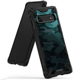 Противоударен Хибриден Калъф за Samsung S10, Ringke Fusion X Camouflage Case, Черен (2)