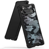 Противоударен Хибриден Калъф за Samsung S10, Ringke Fusion X Camouflage Case, Черен