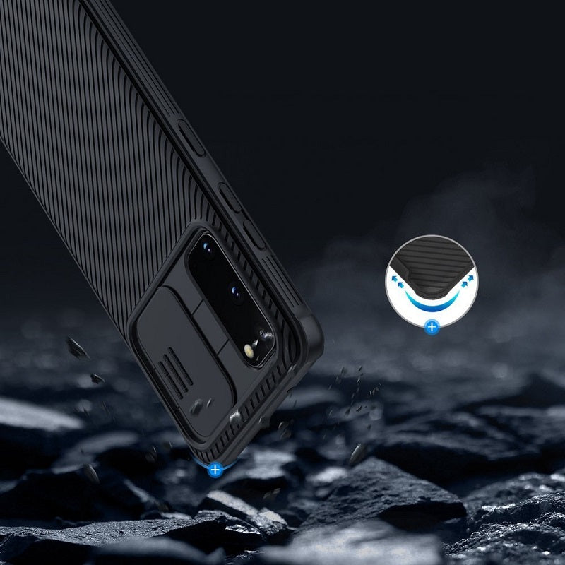 Калъф с Плъзгач за Камера за Samsung S20, Nillkin CamShield Case, Черен (4)