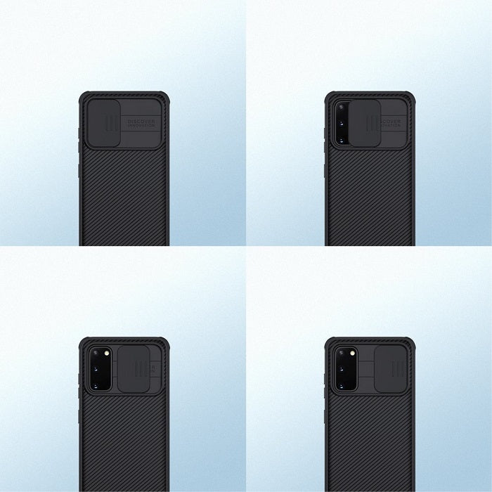 Калъф с Плъзгач за Камера за Samsung S20, Nillkin CamShield Case, Черен (7)