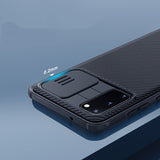 Калъф с Плъзгач за Камера за Samsung S20, Nillkin CamShield Case, Черен (3)
