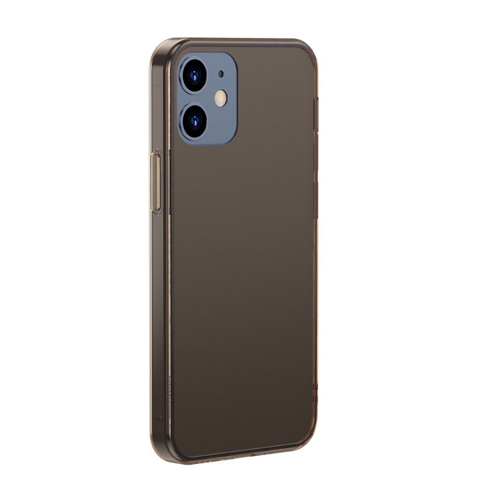 Матов Хибриден Калъф за iPhone 12/Pro, Baseus Frosted Case, Черен