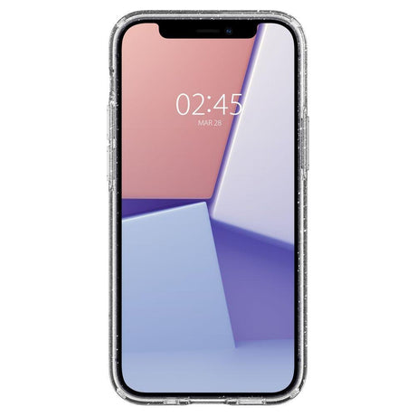 Противоударен Блестящ Калъф за iPhone 12 Mini, Spigen Liquid Crystal Glitter Quartz Case, Прозрачен (3)