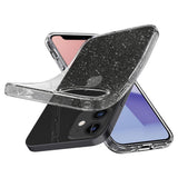 Противоударен Блестящ Калъф за iPhone 12 Mini, Spigen Liquid Crystal Glitter Quartz Case, Прозрачен (2)