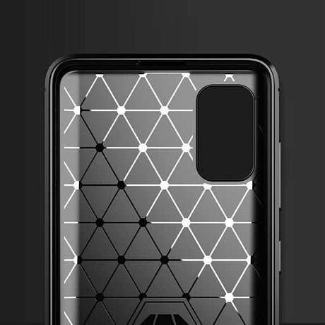 Противоударен Силиконов Калъф за Samsung A31, Forcell Carbon Case, Черен (4)