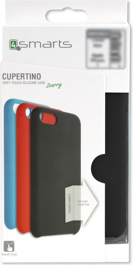 Силиконов Калъф за iPhone XS Max, 4Smarts Cupertino Case, Черен (6)