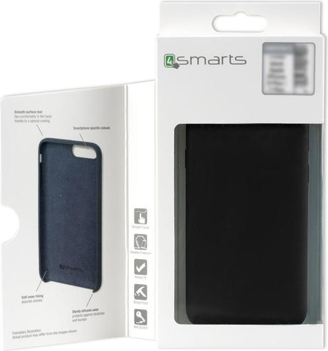 Силиконов Калъф за iPhone XS Max, 4Smarts Cupertino Case, Черен (4)