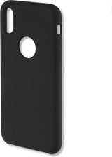 Силиконов Калъф за iPhone XS/X, 4Smarts Cupertino Case, Черен