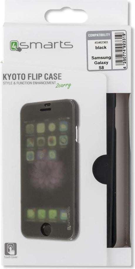 Активен Калъф за Samsung S8, 4Smarts Kyoto Book Case, Черен (8)