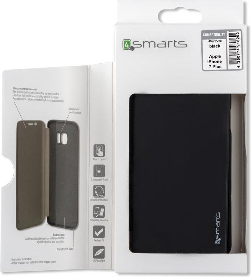 Активен Калъф за iPhone 8/7 Plus, 4Smarts Kyoto Book Case, Черен (5)